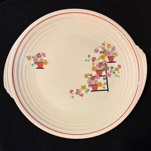 Antique Edwin M. Knowles Penthouse Pattern Art Deco Plate